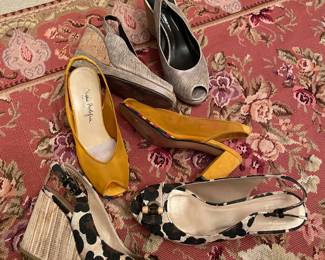 Top is Donald J Pliner sz 8.5M Middle Mario Bologna sz 7 Bottom Stuart Weitzman sz 8.5M