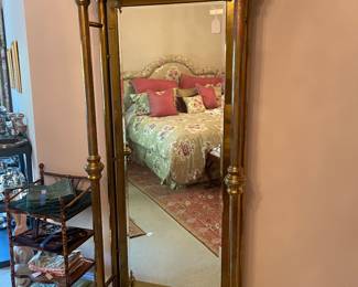 HB Furniture Brass Floor Mirror
