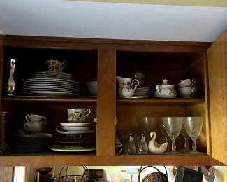 vintage flatware + vintage dish sets + vintage tea sets