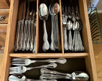 vintage sterling silver flat wear set