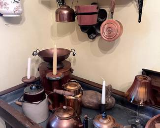 antique copper items 