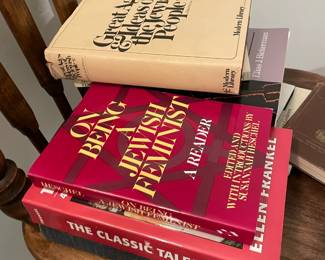 Large selection of Jewish books.