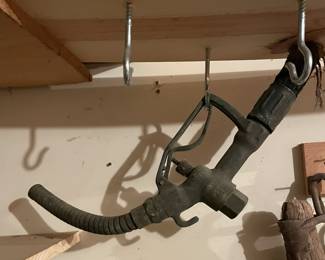 Vintage gas pump handle.