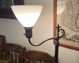 Vintage brass floor lamp.