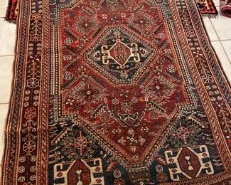 Hand Knotted vintage handmade rug.