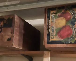 Vintage wooden crates.