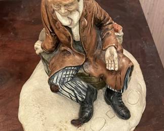 Porcelain figure music box.