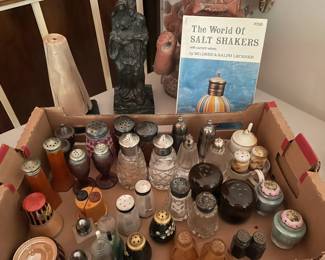 Vintage salt and pepper shakers.