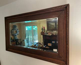 Vintage rectangular mirror.