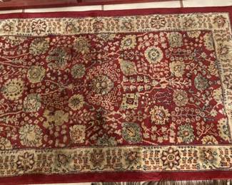 Pair of antique brass and crystal Girandole three-arm mantle candle holders with boy and girl.