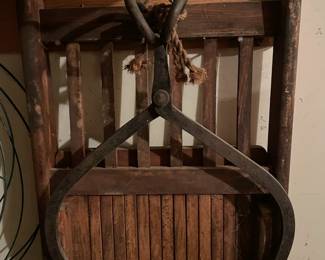 Vintage ice tongs.
