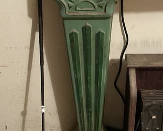 Pace Mfg Art Deco Tall Porcelain Enamel Penny Scale.