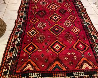 Hand woven Persian Shiraz Killim.