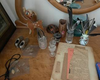 Small glasses and other "smalls".