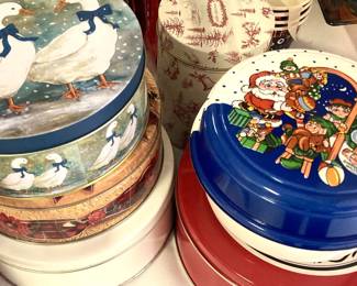 Christmas tins