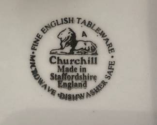Churchill English tableware