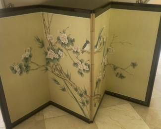 Half 4-panel Asian screen