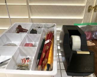 Some of the many office supplies