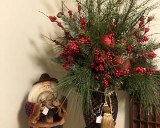 One of several Santas; Christmas arrangement