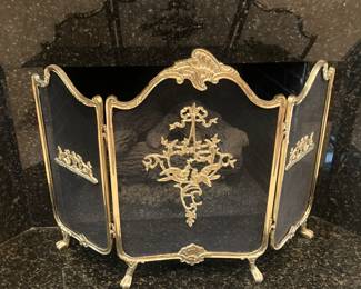 Ornate  fire place screen