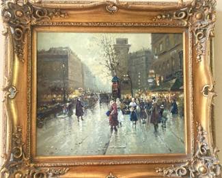 Parisian scene art