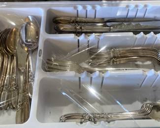 "White Orchid" Community silverplate dinnerware