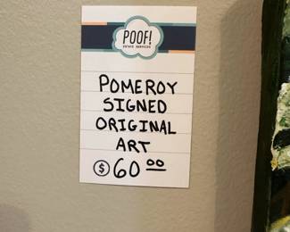 Pomeroy signed original art