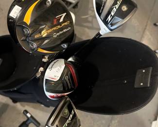 Golf club brands like TaylorMade, Callaway, Cleveland