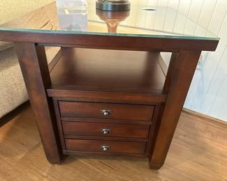Pottery Barn Mahogany Side Table