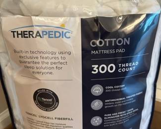 Therapedic mattress pad queen
