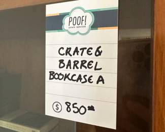 Crate & Barrel Bookcase A
