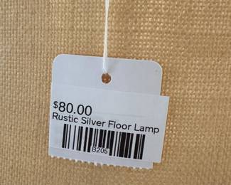 Rustic Silver Floor Lamp