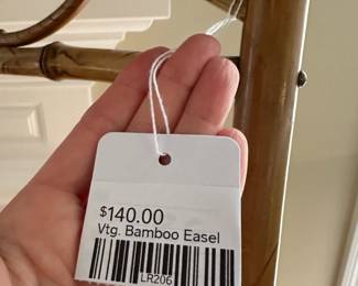 Vtg. Bamboo Easel