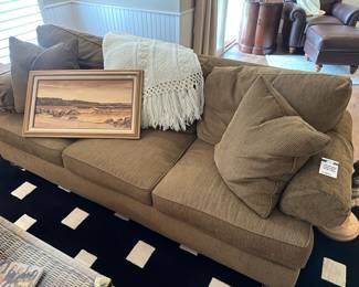 Henredon corduroy style couch, 