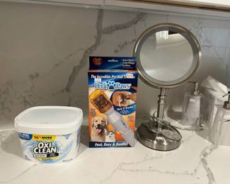 Pedi Paws, Oxi Clean, Vanity Mirror