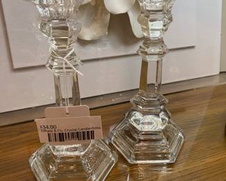 Tiffany & Co. Crystal Candlesticks