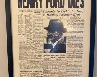 The Detroit News Framed Art