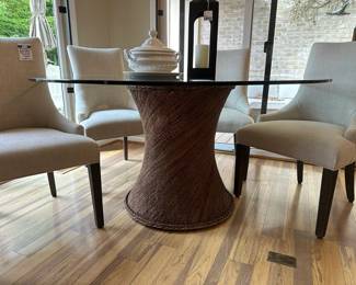 Woven Hourglass dining table