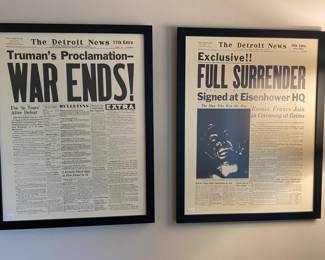 The Detroit News Framed Art
