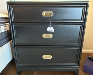 Ethan Allen Black Dresser Nightstand 
