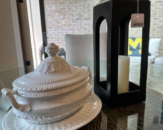 Italian tureen, Pottery Barn Lantern