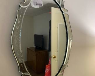 Venetian Etched Glass Mirror