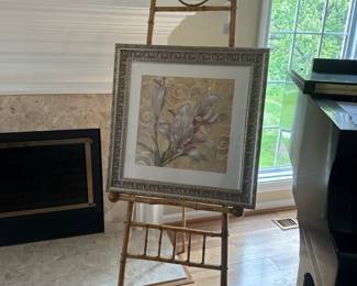 Vtg. Bamboo Easel