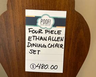 Four Piele Ethan Allen Dining Chair Set