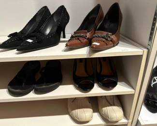 Women's shoes size 7-7.5, brands like Stuart Weitzman, Ugg, Cole Haan