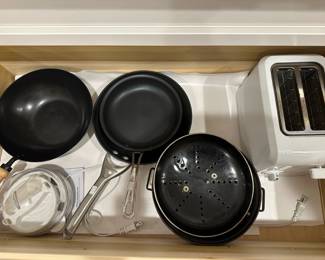Pots & pans. toaster