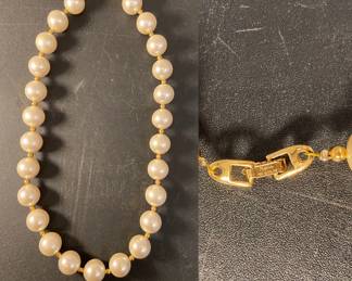Vintage Napier Faux Pearl Choker