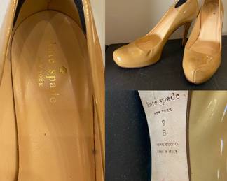 Tan Patent Kate Spade Pumps size 9 B