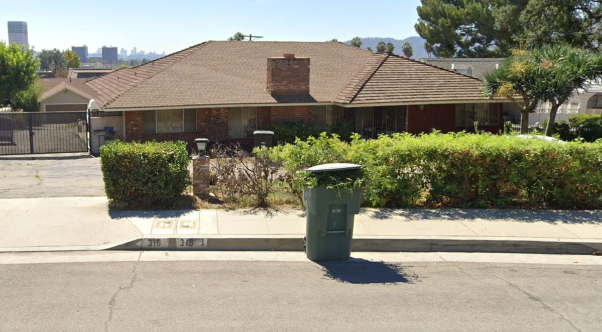 The front of the sale location, so you know what to look for.