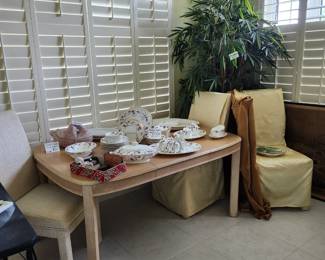 Dining table and chairs 